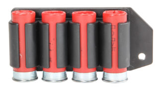 TacStar 1081168 SideSaddle Rem 870/1100/1187 12 Gauge 4rd Black Polymer w/Aluminum Mounting Plate