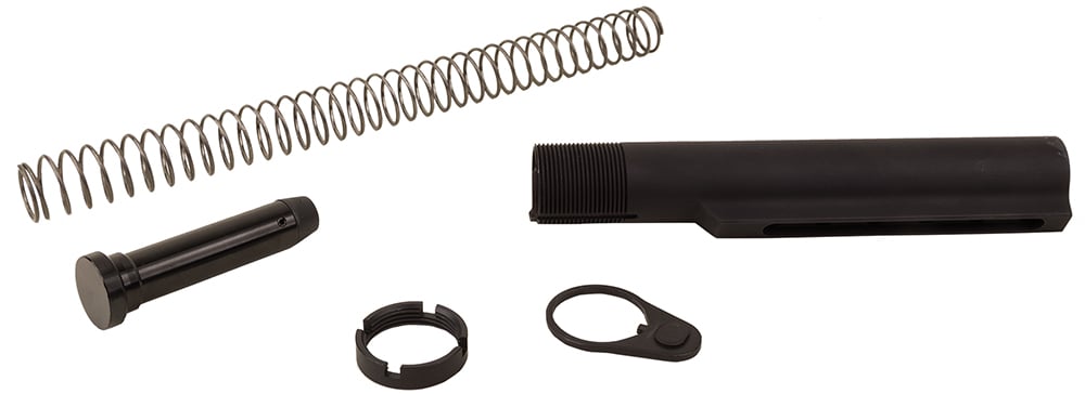 Advanced Technology A5101050 Commercial Buffer Tube Assembly AR-15 Black Anodized 6061-T6 Aluminum