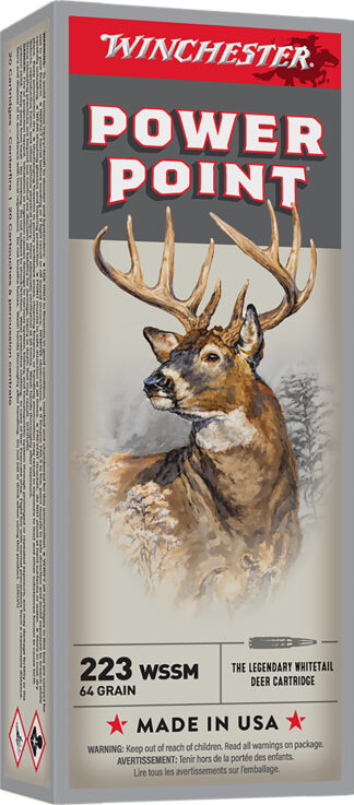 Winchester Ammo X223WSS1 Power-Point 223WSSM 64gr 20 Per Box/10 Case