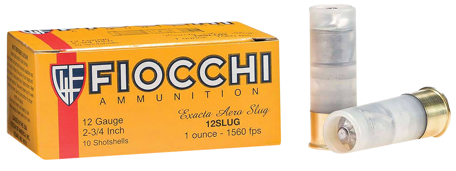 Fiocchi 12FLRSLU Aero Extrema 12Gauge 2.75" 1oz RifledSlug Shot 10 Per Box/8 Case