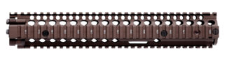 Daniel Defense 0100408001 M4A1 RIS II Handguard 12.25" 2-Piece, Free-Floating Style Made of 6061-T6 Aluminum with Flat Dark Earth Anodized Finish & Picatinny Rail for AR-15