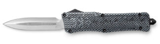 CobraTec Knives LCFCTK1LDAGNS CTK-1  Large 3.75" OTF Dagger Plain D2 Steel Blade/Carbon Fiber Aluminum Handle Features Glass Breaker Includes Pocket Clip
