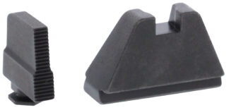 AmeriGlo GL507 Optic Compatible Sight Set for Glock  5XL Tall Serrated Front Sight-Black Rear Sight