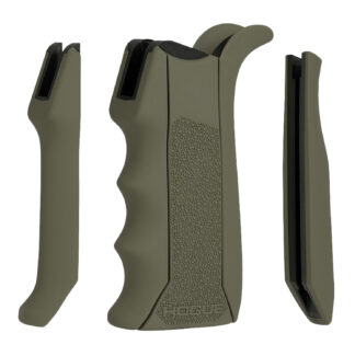 Hogue 13041 Modular Overmolded  OD Green Rubber Pistol Grip with Finger Grooves Fits AR-15/M16
