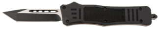 Steel River Knives T618BT Spartan Medium 3.25" Tanto Plain Black/Silver 440C SS Blade/ 4.50" Black Aluminum Zinc Alloy Handle