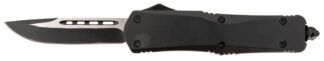 Steel River Knives T624BDP Spartan 3.75" Drop Point Black/Silver 440C SS Blade 5.5" Black Aluminum Zinc Alloy Handle