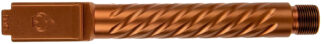 Ballistic Advantage BAPSG175T3R Premium Series  9mm Luger Fits Glock 17 Gen 5 Spiral Fluted Threaded Copper PVD Stainless Steel