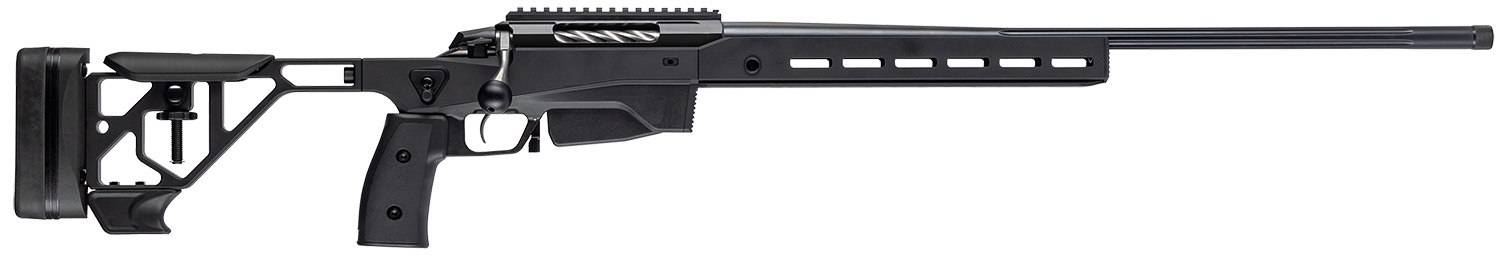 Tikka JRTXAGB33124 T3x Ace Game 300 Win Mag 10+1 24" Fluted Threaded Barrel, Black Cerakote Picatinny Rail Aluminum Receiver, M-LOK Handguard, Adjustable Aluminum Stock, Black Polymer Grip