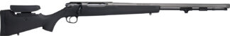 Traditions CR94660440 NitroBolt 50 Cal 24" Tungsten Cerakote Fluted Threaded Barrel, Adj Cheek Piece & LOP Black Synthetic Stock