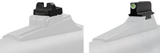TruGlo TG231F1W Tritium Pro Black | Green Tritium White Outline Front Sight Green Tritium Rear Sight