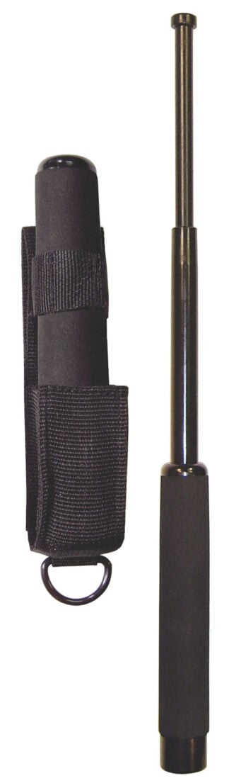 PSP NS16F Expandable  16" Steel Black Rubber Handle Includes Sheath