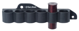 TacStar 1081210 SideSaddle Slimline Mossberg 500/590 12 Gauge 6rds Black Polymer w/Aluminum Mounting Plate