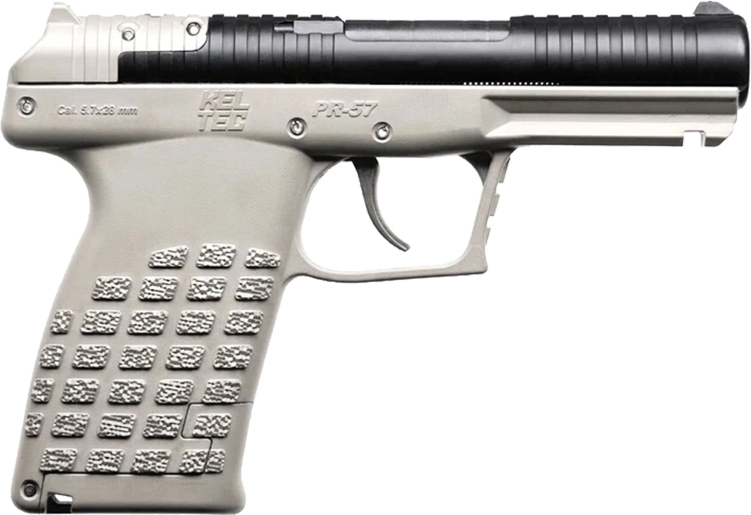 KelTec PR-5.7 PST semi-automatic handgun displayed on a clean background