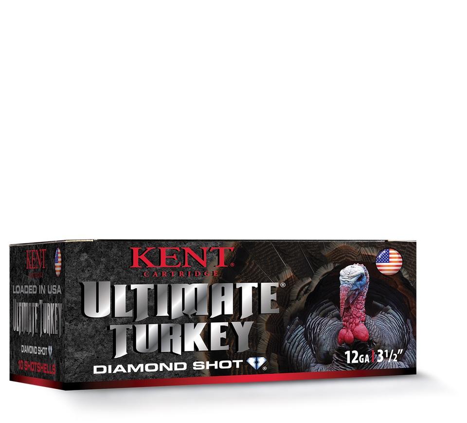 Kent Ultimate Diamond Shot Turkey 12 ga 3 1/2" 2 1/4 oz 1200 fps 10 ct