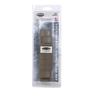 Weaver S.C.A.R. Locking Rail Panels Two 4" Medium One 6-3/8" Long - Dark Earth