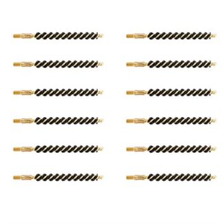 HEAVY WEIGHT NYLON RIFLE BRUSH 243/25 CALIBER 12 PACK