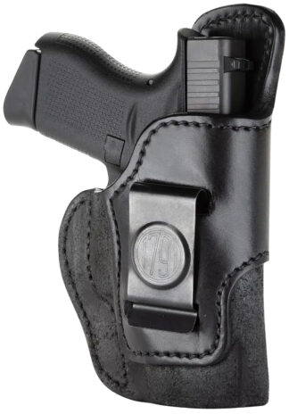 1791 Gunleather RCH3BLKR RCH IWB Size 03 Black Leather Belt Clip Compatible w/Ruger LC9/1911/Glock 43/43X Right Hand