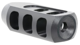 TacFire  Tanker Muzzle Brake  Black Oxide Steel with 1/2"-28 tpi Threads 2.76" OAL 1.37" Diameter for 5.56x45mm NATO