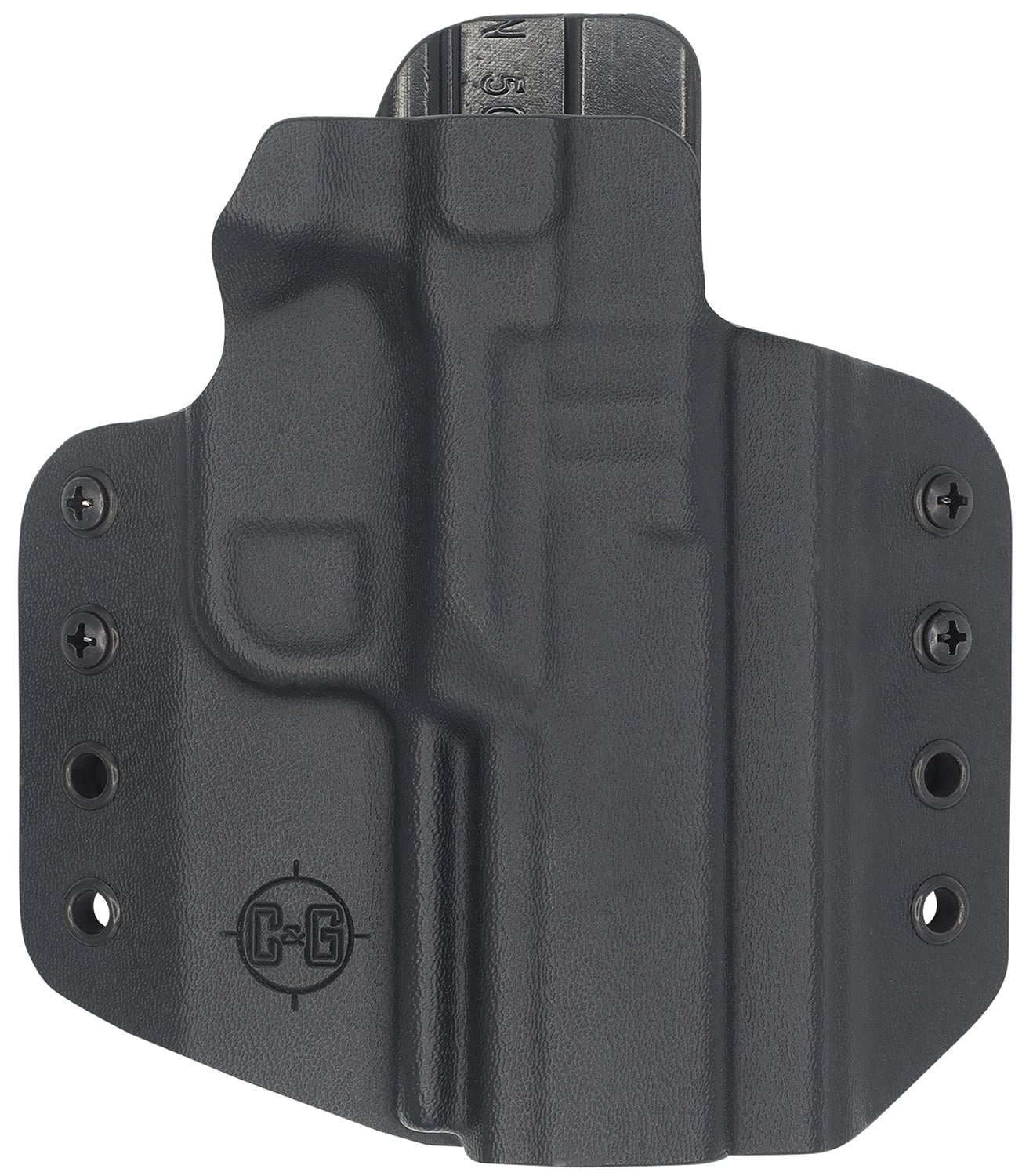 C&G Holsters 1696100 Covert OWB Black Kydex Belt Loop Fits FN 509/T Right Hand