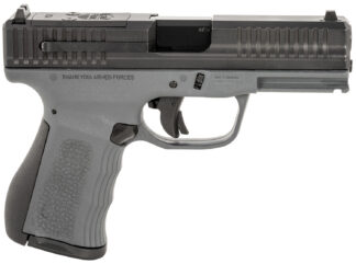 FMK FMKG49DG G3  9mm Luger 14+1 4" Stainless Steel Barrel, Black Optic Cut/Serrated Carbon Steel Slide, Dark Gray Polymer Frame w/Picatinny Rail, Black Backstrap Grip