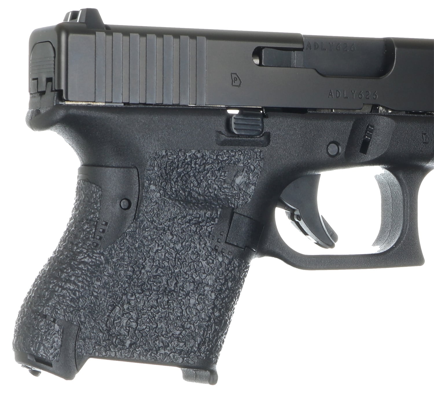 Talon Grips EV03R Adhesive Grip Textured Black Rubber, Fits Subcompact Glock Gen 5