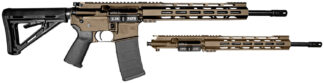 Diamondback DB1721K061 DB15 Combo 5.56x45mm NATO & 300 Blackout 16" 30+1, FDE Carbon Rec/12" M-LOK Handguard, Black Magpul Carbine Stock & Grip, Includes 2 Uppers