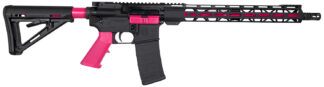 Diamondback DB175AK591 DB15 5.56x45mm NATO 16" 30+1, Black with Prison Pink Accents, Carbon Lower, 15" M-Lok Handguard, Magpul Carbine Stock, A2 Grip