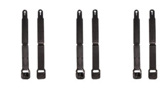 High Speed Gear 91SC12BK MOLLE Clips Short, Black Injection Molded Fits MOLLE (12 Pack)