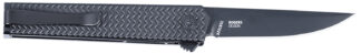 CRKT 7081D2K CEO Microflipper 2.36" Folding Drop Point Plain Black TiNi D2 Steel Blade, Black Textured Aluminum Handle