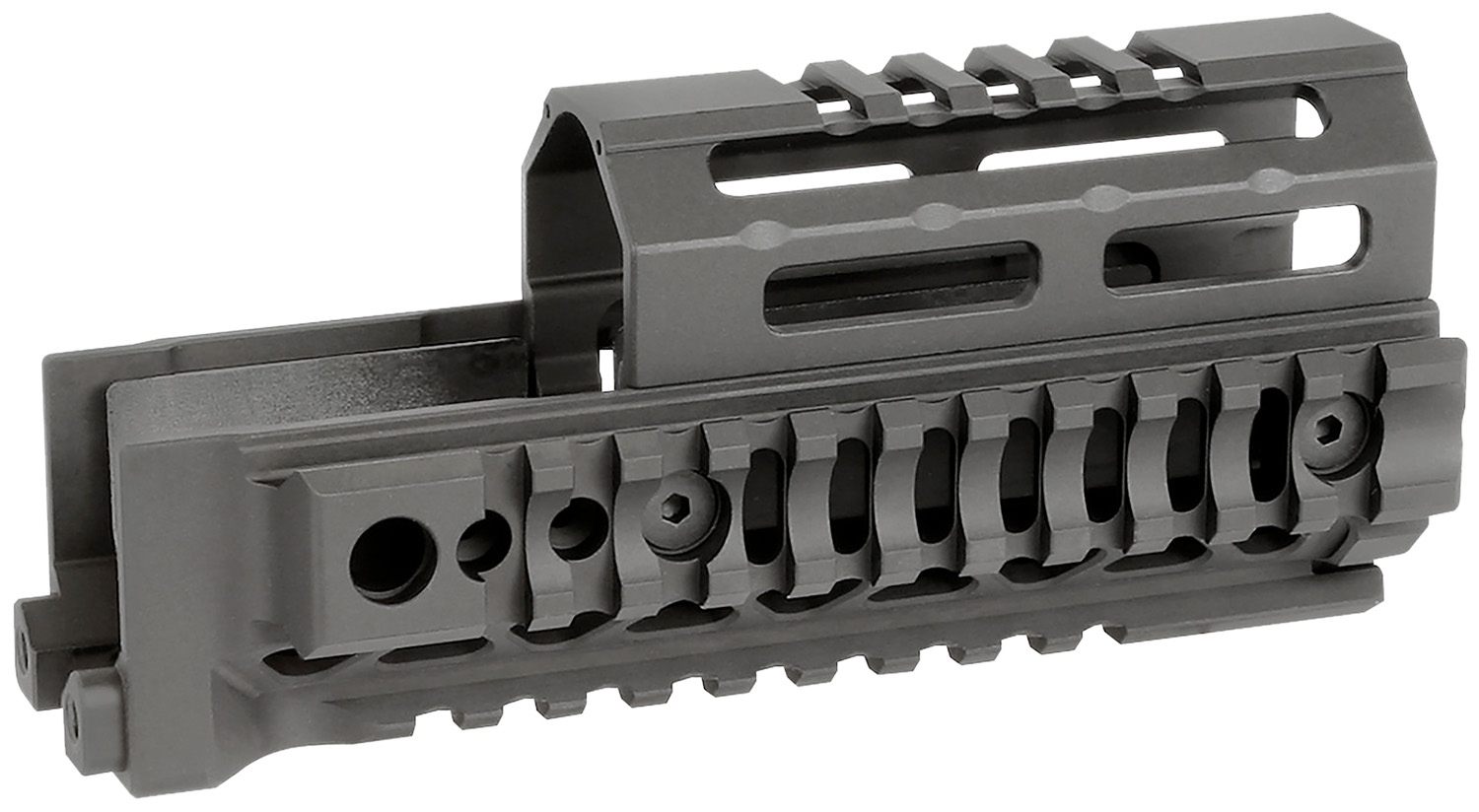 Midwest Industries MIAKALPHAQR6 AK Alpha Black 6061 Aluminum AK-47/AK-74 6.00" Long