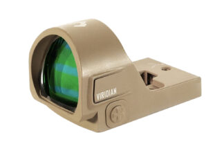 Viridian 9810145 RFX35  Flat Dark Earth 1 x 22 mm x 26 mm 3 MOA Green Dot