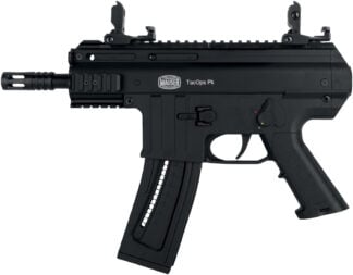 Blue Line Solutions 4150043 TacOps Pk 22 LR 22+1 5" Black Anodized Steel Barrel, Picatinny Rail Receiver, Black Aluminum Frame w/Picatinny Rail