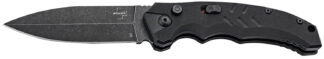 Boker 01BO796 Intention II  3.35" Folding Dagger Plain D2 Steel Blade Black G10 Handle