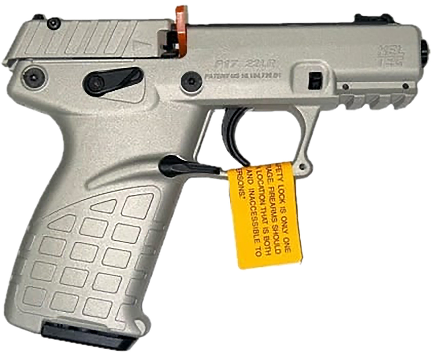 Kel-Tec P17SA compact .22 LR pistol with threaded barrel and rail