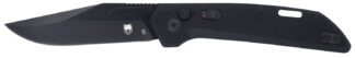 CobraTec Knives CTNAJBLK Naja 3.50" Folding Plain Black Powder Coated D2 Steel Blade, 4.75" Black G10 Scales Handle
