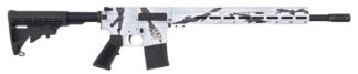 Great Lakes Firearms GL15223PSNO AR-15  223 Wylde 30+1 16" Black Nitride Threaded Barrel, Pursuit Snow Cerakote Aluminum Receiver w/Picatinny Rail, M-LOK Handguard, Black Polymer Stock, Mil-Spec Grip