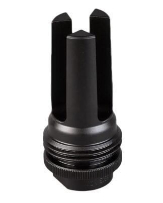 SilencerCo AC1570 ASR Flash Hider Black Steel with 1/2"-28 tpi Threads for 9mm