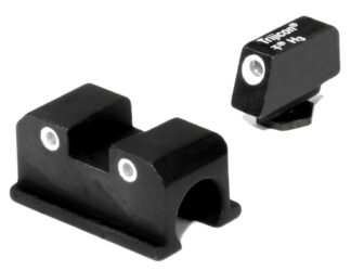 Trijicon 600505 Bright & Tough Night Sights Green/Tritium White Outline Front Sight-Green/Tritium White Outline Rear Sight Walther Arms P99/PPQ/PPQ M2