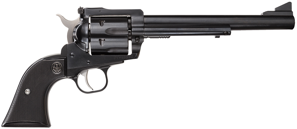 Ruger 0505 Blackhawk 30 Carbine 6 7.50" Blued Alloy Steel, Cylinder & Frame, Black Rubber Grip, Transfer Bar Safety, Exposed Hammer