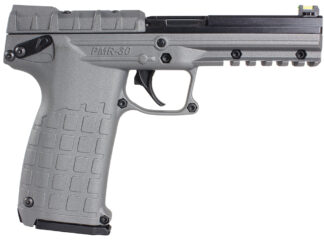 Kel-Tec PMR30TACGY .22 WMR pistol profile view with Picatinny rail