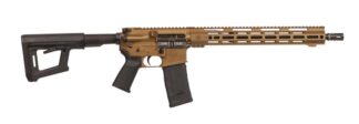DIAMONDBACK DB15 300 BLACKOUT 16IN BARREL WITH 15IN M-LOK RAIL FULL PIC AND QD BURNT BRONZE 1X30RD PMAG