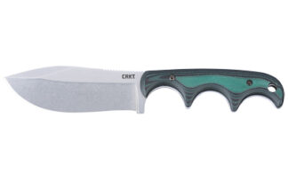 CRKT NESSMUK 2.9" GRN/SLV W/SHEATH