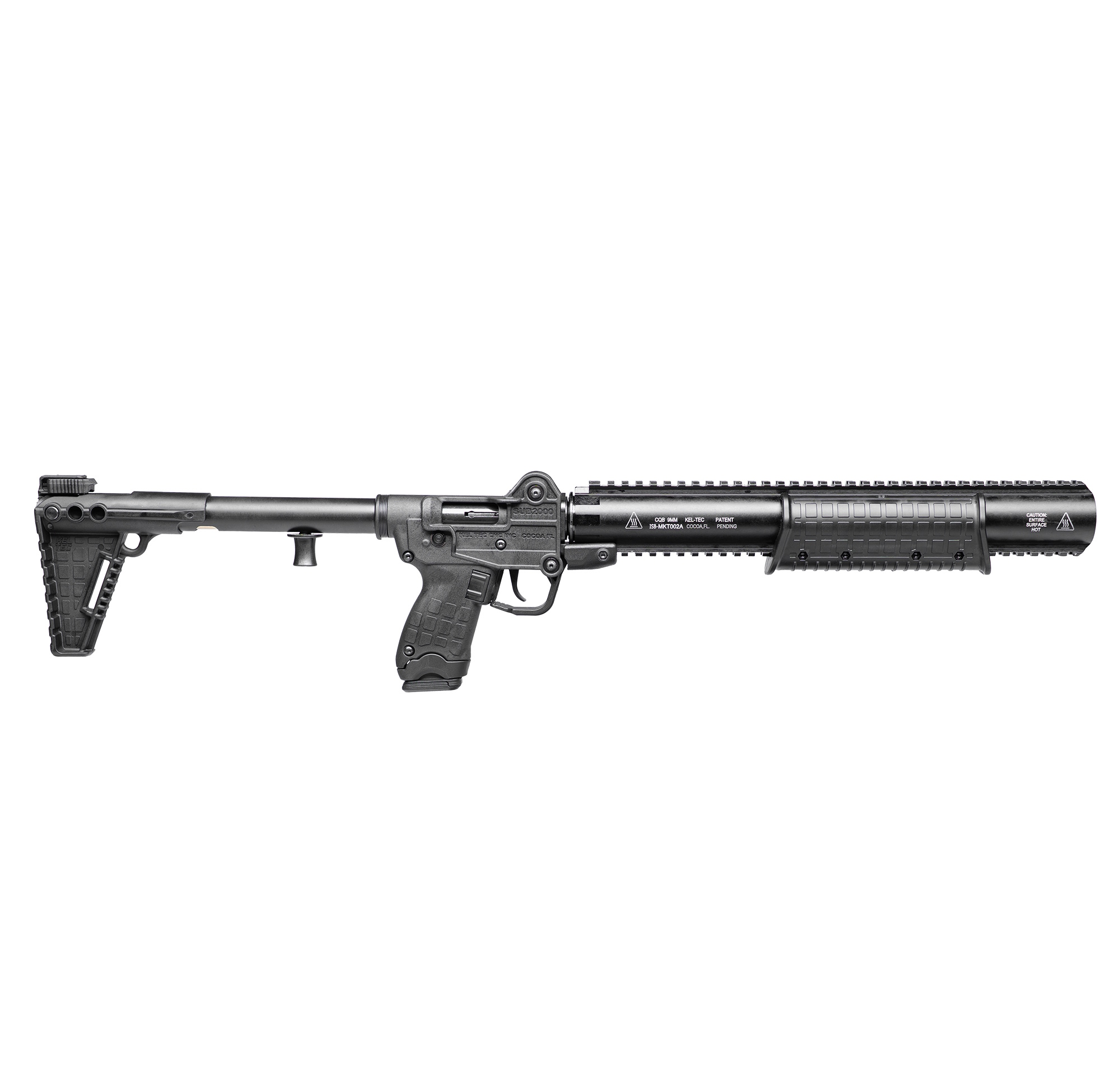 KelTec SUB-2K CQB 9mm suppressed rifle system in black finish