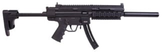 GSG GERGGSG1622 GSG-16 Carbine Full Size 22 LR 22+1 16.25" Black Black Polymer Receiver w/Picatinny Rail, M-LOK/Picatinny Handguard, Black Collapsible Synthetic Stock  w/Storage Compartment, Black Pol