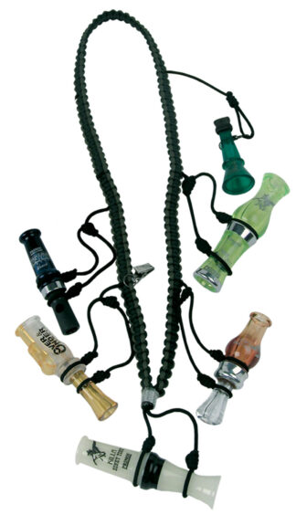 Primos 69628 Waterfowler's Call Lanyard  Black Nylon