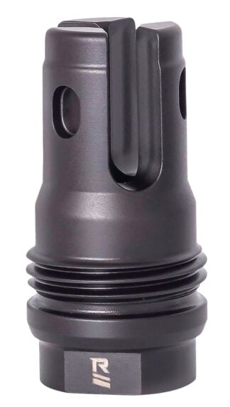 Rugged Suppressor FH008 R3 Flash Mitigation Black with M15x1 Threads & 2.13" OAL for 7.62mm Radiant762, Surge762, Razor762 & Micro30 Suppressors