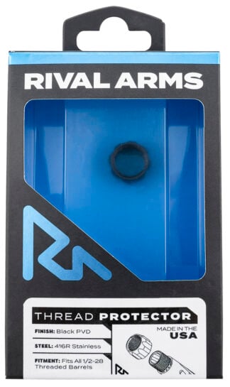 Rival Arms RARA300001A Thread Protector  9mm Luger Black PVD 416R Stainless Steel 1/2"-28 tpi