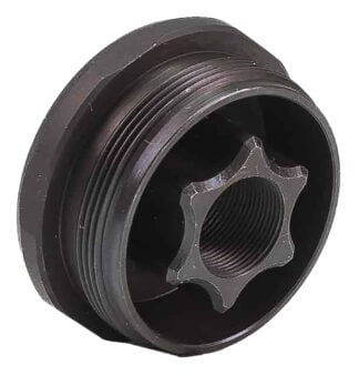 Jk Armament JK155HDM1236 HD Thread Mount Fits 1/2"x36 Stainless Steel Cerakote Black