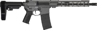 CMMG 30AB20FTNG Banshee MK4 300 Blackout 30+1 12.50" Black Nitride Medium Taper Threaded Barrel, EML 7" M-LOK Handguards, Tungsten Cerakote Aluminum Picatinny Rail Receiver, CMMG Zeroed Grips