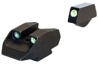 Kimber Mfg.,inc ML11231 K6S Night Sight Set  Green/Tritium Black Outline Front Sight-Green/Tritium Black Outline Rear Sight